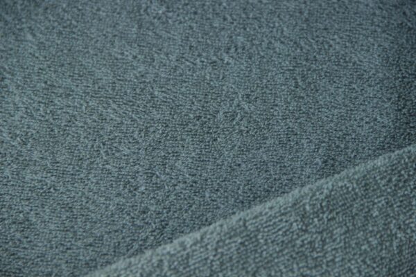 badstof staalblauw voor- en achterkant