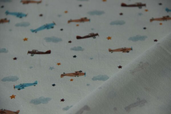 jersey vliegtuigen voor- en achterkant