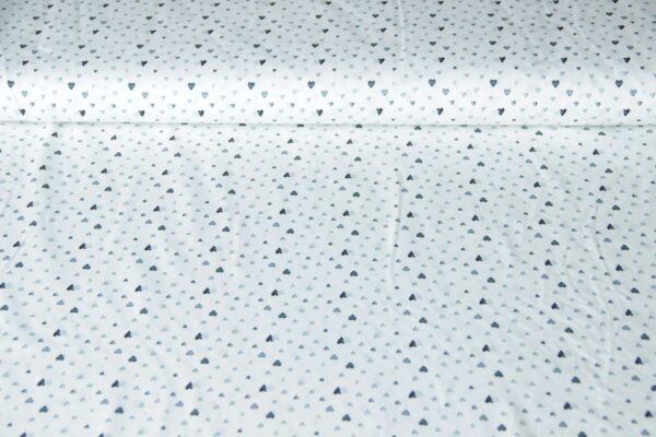 katoen harten wolken blauw