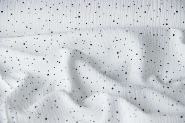 hydrofiel wit met zwarte stippen