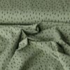 jersey print groen met zwarte streepjes