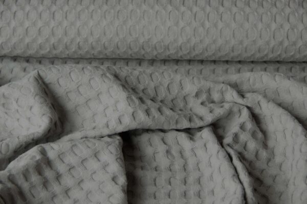 katoen wafel grof grijs
