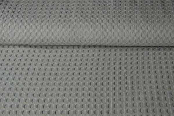 wafelstof grof grijs