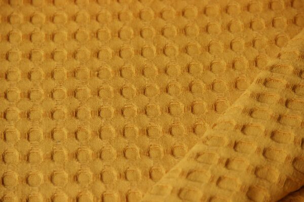 katoen wafel grof oker