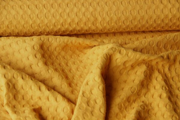 katoen wafel grof oker