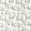 katoen olifanten line art wit