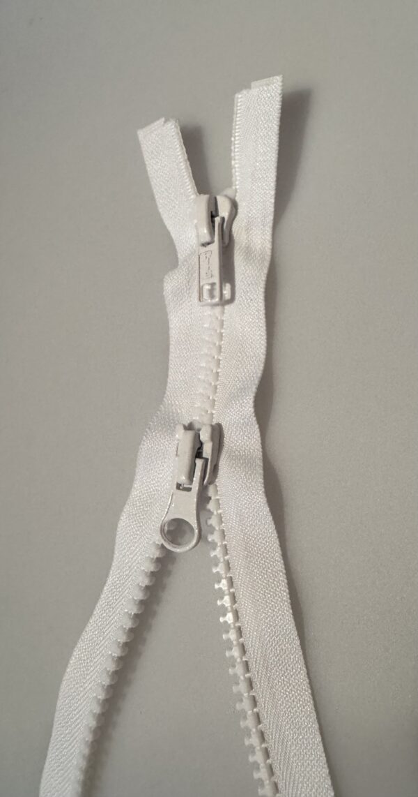 dubbel deelbare bloktand rits wit