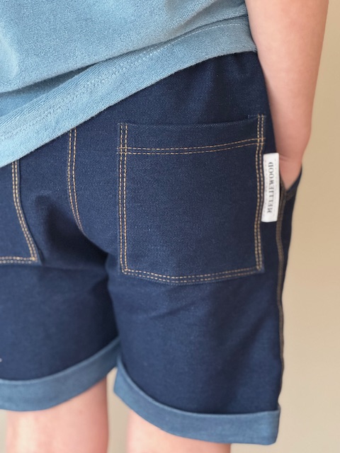 Denim Knit Donker Blauw