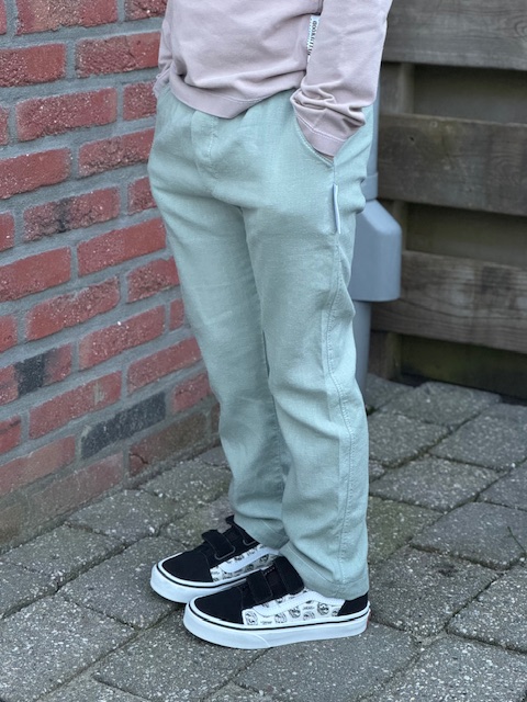 Linnen Viscose Dusty Groen