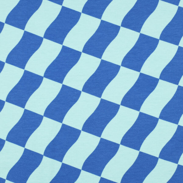 soft sweat Ruiten Mint/Blauw