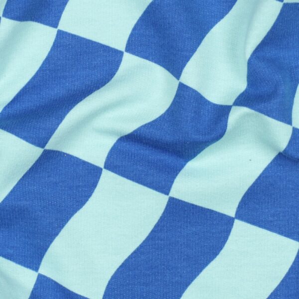 Soft Sweat Ruiten Mint/Blauw