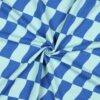 Soft Sweat Ruiten Mint/Blauw