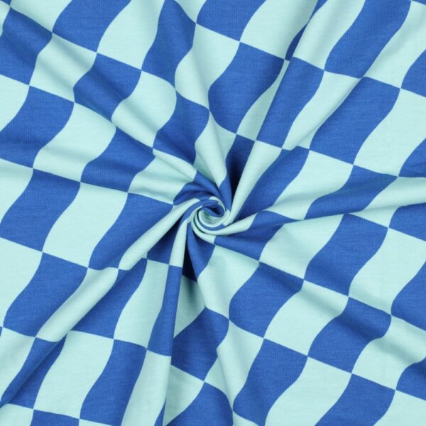 Soft Sweat Ruiten Mint/Blauw