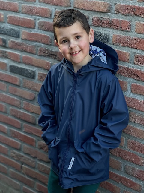 IMG_1500 Regenjas Stof Donker Blauw
