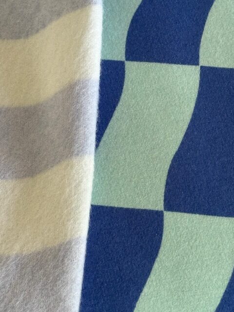 Soft Sweat Ruiten Mint/Blauw