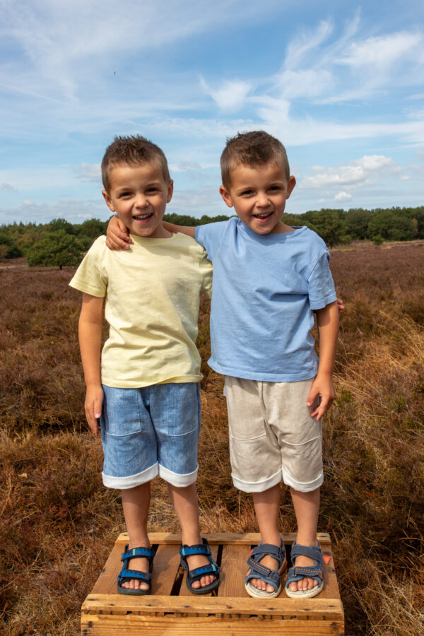 French Terry Jeans Zand