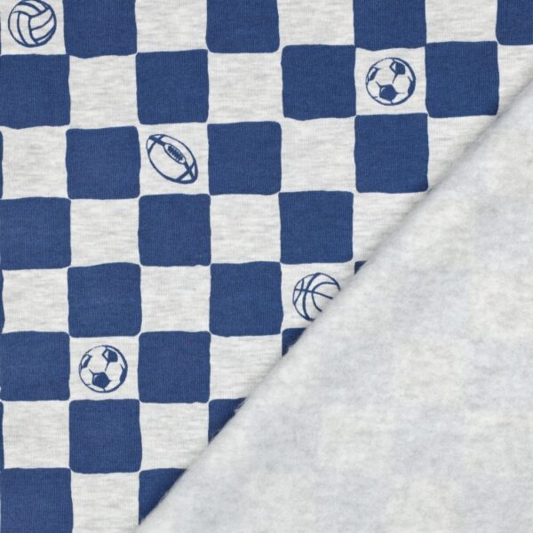 Joggingstof Sport Ruiten Blauw