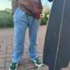 French Terry Denim Gebleekt