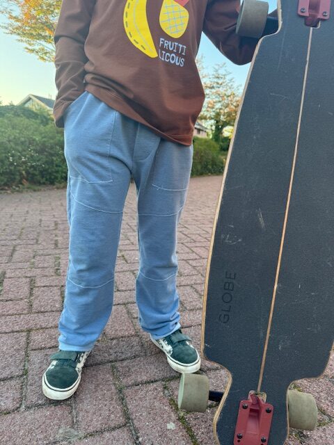 French Terry Denim Gebleekt