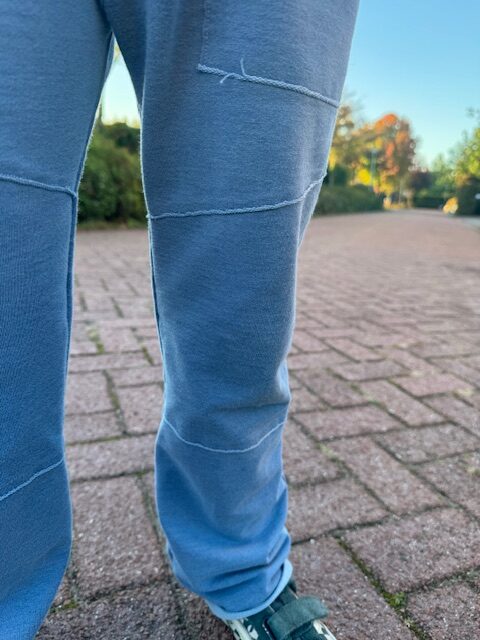 French Terry Denim Gebleekt